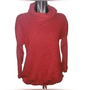PURE Essence Red Turtleneck Cozy Knit Sweater S